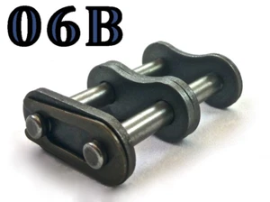 06B-2 DOUBLE ROLLER CHAIN MASTER CONNECTING LINK *PACK OF 5* SAME DAY SHIPPING - Picture 1 of 1