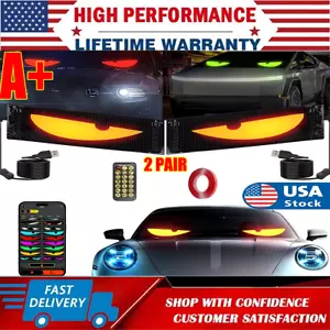 2x Truck-Specific Devil's Eye LED-Screen Car Eye Light Truck-Dynamic LED Light - Bild 1 von 11