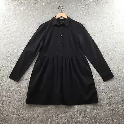 Camisa ASOS Design manga longa algodão preta 4 - Imagem 1 de 3