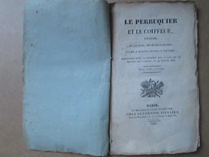 DARTOIS : LE PERRUQUIER ET LE COIFFEUR comédie, 1824. - Bild 1 von 7