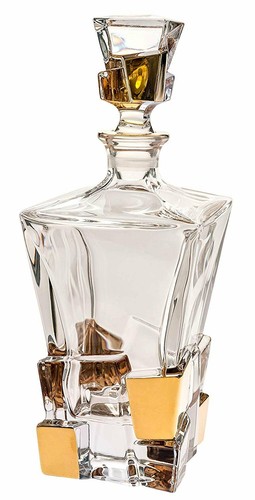 Regal European Mouth Blown Lead Free Crystal Square Decanter H10" 28 O – Badash Products - View #10