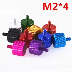 Tornillos de pulgar arrugados de cabeza redonda M2x4 mm empuñadura de mano pernos hágalo usted mismo - Imagen 1 de 5