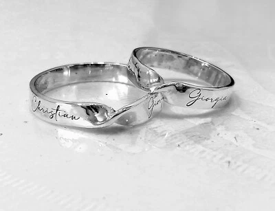 ANELLO FASCIA FEDE FEDINA PERSONALIZZABILE FIDANZAMENTO ARGENTO 925 UOMO DONNA - Immagine 1 di 4