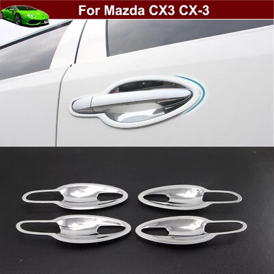 Cubierta moldeada marco lámpara manija puerta lateral 8 piezas para Mazda CX3 CX-3 2016-2024 Foto 1 de 4