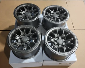 New ROUSH R Wheels Fit Ford Bronco Ranger Iridium Grey 17 x 8.5  SET OF 4 - Picture 1 of 7