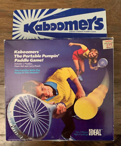 NEW Vintage 1984 IDEAL Kaboomers Indoor/Outdoor Paddle Set NEW OLD STOCK RARE