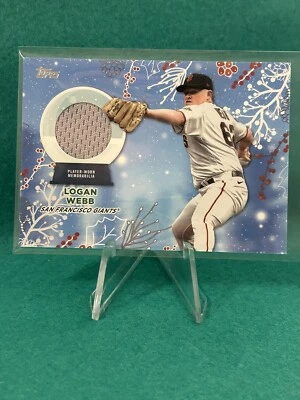 2023 Topps Holiday Relic Game-Worn Memorabilia #RC-LW Logan Webb - Image 1 of 2