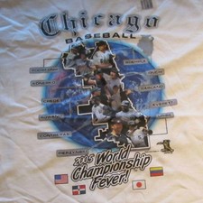 Chicago White Sox  T-Shirt Large 2005 World Series Championship Fever  Cotton #7