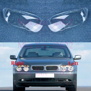 For BMW 7-Series E65 2002-2005 L&R Side Headlight Cover Clear Pc+Sealant Glue - Bild 1 von 9