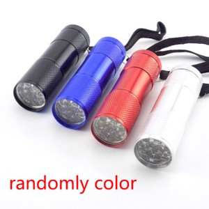 UV Ultra Violet 9LED Flashlight Blacklight 395nM Inspection AAA Light Lamp Torch