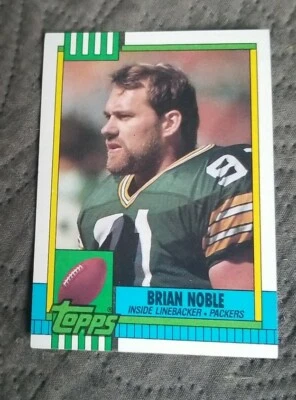 1990 Topps Football Card #151 Brian Noble - Green Bay Packers  - Image 1 of 2