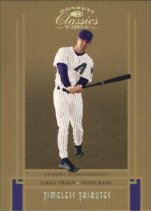 2005 Donruss Classics Timeless Tributes Gold Baseball Card #97 Chad Tracy /50