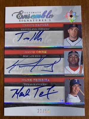 David ORTIZ HAFNER TEIXEIRA 2006 Ultimate Collection Ensemble Triple AUTO 21/50 - Image 1 of 2