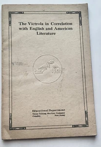 THE VICTROLA IN CORRELATION W/ ENGLISH & AMERICAN LITERATURE S DANA TOWNSEND 1 - Picture 1 of 7
