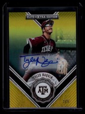 2015 Elite Extra Collegiate Legacy Signatures Gold Tyler Naquin Rookie Auto 2/5