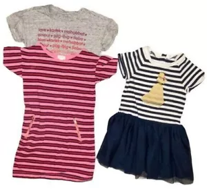 Gymboree Disney Lot of 2 Girls Dresses & T-Shirt Beauty and the Beast Size 4 EUC - Picture 1 of 7