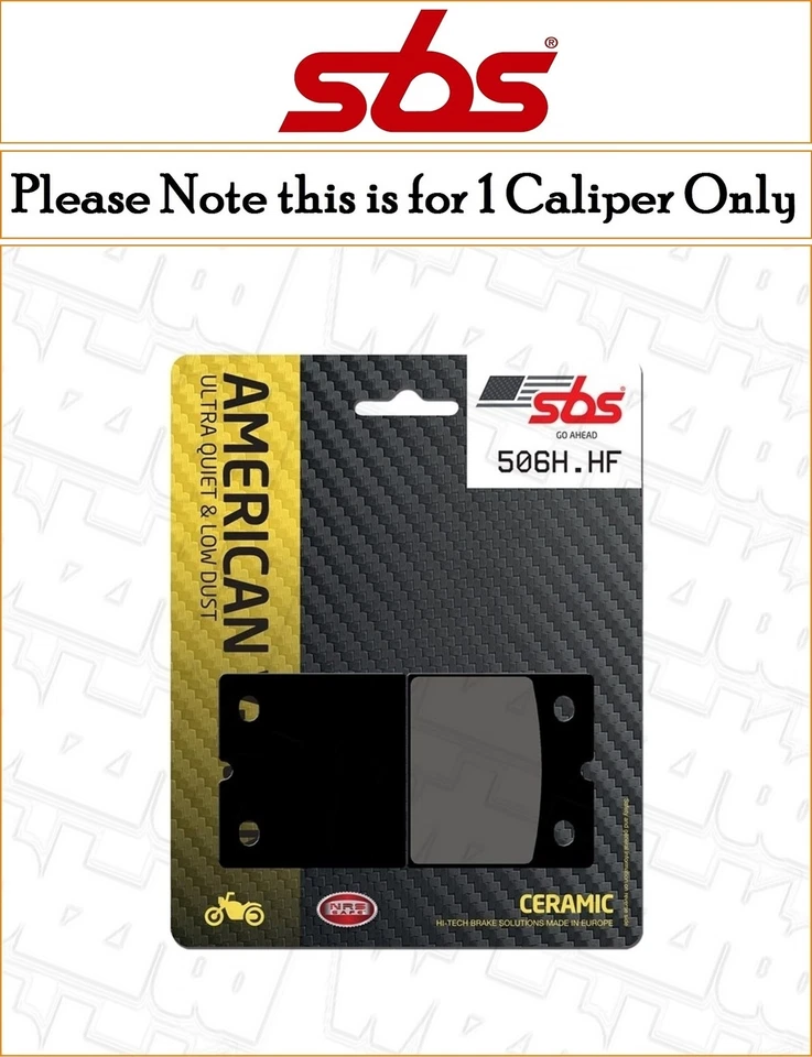 Laverda RGA 1000 Jota 1983-1986 [Front Ceramic Brake Pads] [SBS HHF Series] - Image 1 of 1