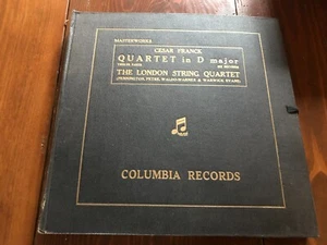 FRANCK THE LONDON STRING QUARTET 6x 78 RPM COLUMBIA L2304-09 UK 78RPM - Picture 1 of 8
