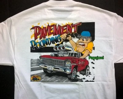 Chevrolet Nova Rat Fink Style T-Shirt Chevy America Street Racing Size LARGE - Image 1 of 3