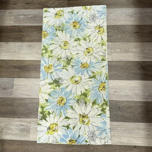 Vtg King Size Pillowcase 41”x20” Daisies Floral Muslin Cotton Polyester USA Made - Picture 1 of 6