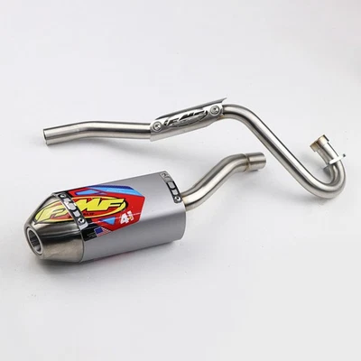 FULL SYSTEM EXHAUST MUFFLER PIPE WITH SILVER FIT FOR HONDA CRF 110 2019-2025 - Image 1 of 4