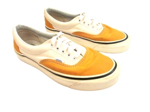 Vans Style 95 Ultra Cush Sneakers Women's 8.5 Yellow White Canvas 721278 EUC - Picture 1 of 11