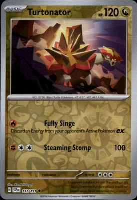 Turtonator Reverse Holo Uncommon SV08: Surging Sparks 137/191 NM - Image 1 of 2