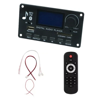 Versátil Amplificador de Audio Placa Decodificadora BT 5.0 MP3/WMA/WAV Alta Calidad de Sonido Foto 1 de 4