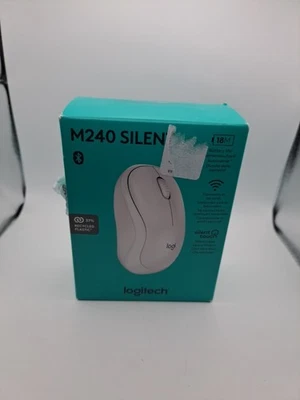 Logitech M240 Silent Bluetooth Wireless Mouse Comfortable Shape White - Image 1 of 4