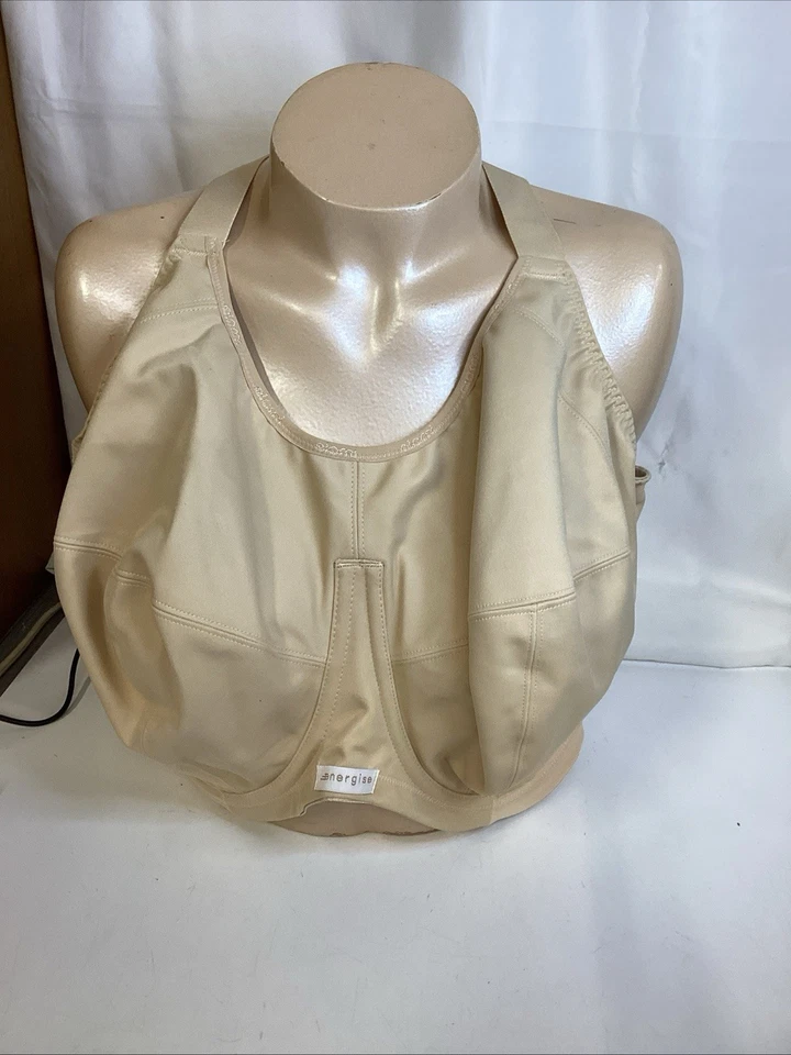 Elomi Energise High Impact Underwire Sports Bra Style 8041 Size 40H Nude