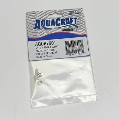 Aqua Craft Models AQUB7901 Nylon Break-Away Bolts & Nuts Rio EP Superboat NEW - Image 1 of 4