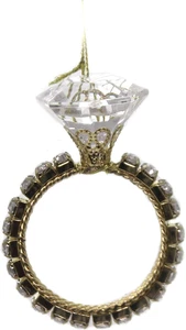 Feiertag glänzender Diamant Ring Ornament Wohndeko - Bild 1 von 4