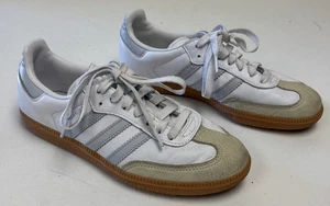 Adidas Samba OG White Gray Ivory Sneakers Shoes Mens Size US 6 / Womens 7 - Picture 1 of 8