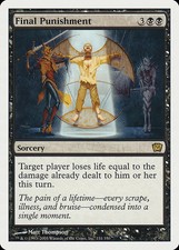 Final Punishment - Foil 9th Edition MP MTG