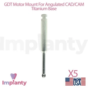 5x Soporte de motor GDT para bases anguladas de titanio herramienta de acero inoxidable odontología - Imagen 1 de 3