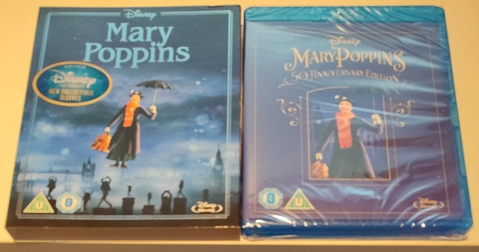 Mary Poppins 50th Anniversary Edition O-Ring Slipcase Blu-Ray Disney NEW Sealed - Image 1 of 1
