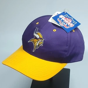 Minnesota Vikings NFL Twins Game Day Vintage 1990's Old Deadstock Snapback Cap - Picture 1 of 8