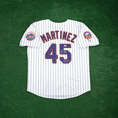 Pedro Martinez signed 2008 New York Mets Home White Jersey w/ HOF 2015 INSC. BAS - Image 1 of 4