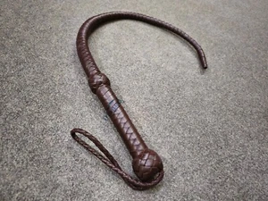 Top echtes Rindsleder 31" lang Bullwhip echte versaute Auspeitscher Geizpeitsche - Bild 1 von 7
