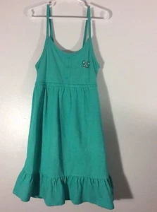 Bobbie Brooks Girls Dress Size 6 to 6X  Small Teal Green Ruffles Empire Waist 26 - Picture 1 of 3
