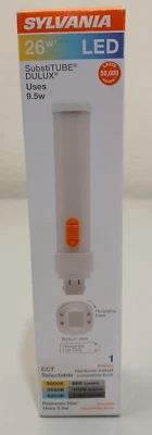 SYLVANIA SUBSTITUBE G24Q/GX24Q BASE SELECTABLE CCT 9.5W #41701 - Image 1 of 4