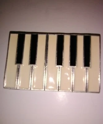 Motomood 2002 metal y esmalte 3,75" ancho piano teclado hebilla de cinturón Foto 1 de 3