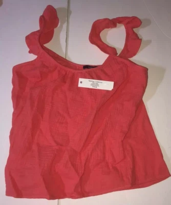 Top de verano para mujer Drew talla S coral venta al por menor $134.00 Foto 1 de 2