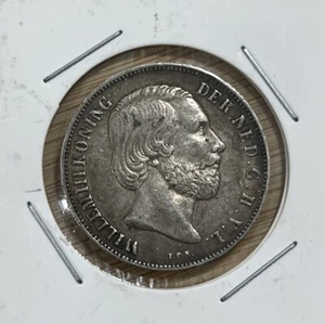 Netherlands - 1 Gulden 1854 - Quality, Willem III, Silver - Picture 1 of 4