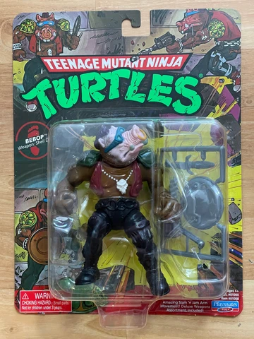 Teenage Mutant Ninja Turtles 4" Action Figures Bebp/Rocksteady,Leo,Raph,Mike/Don Cover