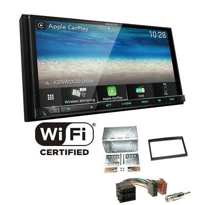 Kenwood Radio WiFi CarPlay Android Auto DAB für Peugeot 307 2001-2009 in schwarz - Bild 1 von 4