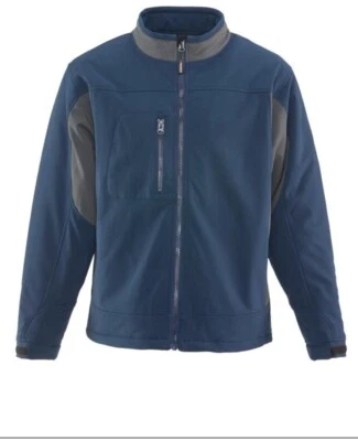 RefrigiWear Men's Windproof Water-Resistant Insulated Softshell Jacket Blue XL - Image 1 of 3