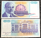 Yugoslavia 500,000,000 500 Million Dinars 1993 Banknote World Paper Money UNC