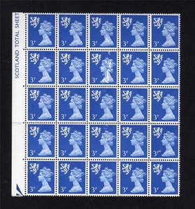 3P SCHOTTLAND REGIONAL UNGESTEMPELT POSTFRISCH BLOCK + DRUCKVARIANTEN - Bild 1 von 1