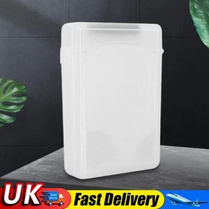 3.5 Inch IDE SATA HDD Hard Drive Disk Storage Box Plastic HDD Caddy Case(White) - Afbeelding 1 van 11